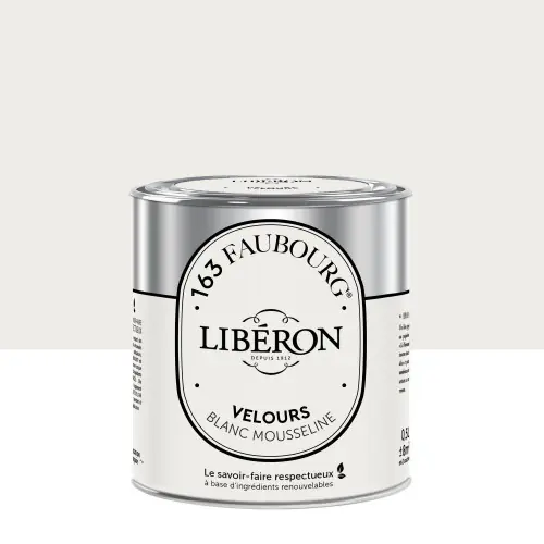 Peinture blanc mousseline multisupport 163 faubourg LIBÉRON velours 0.5 l - LIBERON Bon Marché