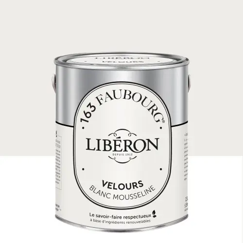 Peinture blanc mousseline multisupport 163 faubourg LIBÉRON velours 2.5 l - LIBERON Achat Immédiat
