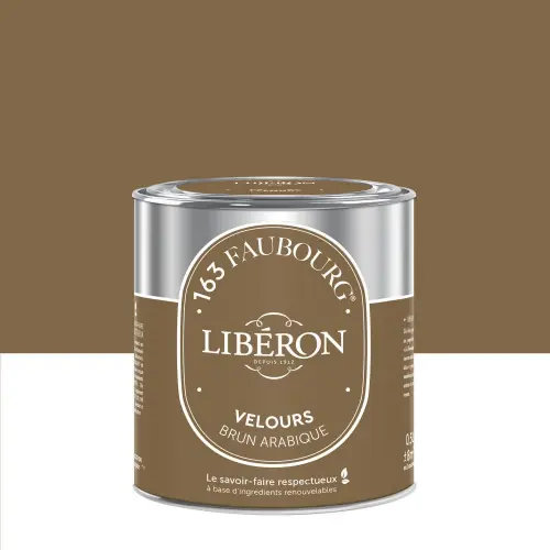 Peinture brun arabique multisupport 163 faubourg LIBÉRON velours 0.5 l - LIBERON Promotion Saisonnière