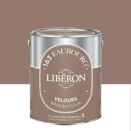 Offre Exclusive Peinture brun bateleur mur, plafond et boiserie LIBÉRON velours 2.5 l - LIBERON