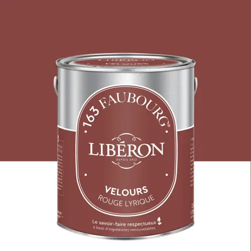 Peinture grège rouge lyrique multisupport 163 faubourg LIBÉRON velours 2.5 l - LIBERON Nouvelle Collection