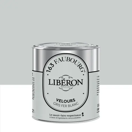 Commander Maintenant Peinture gris fer blanc multisupport 163 faubourg LIBÉRON velours 0.5 l - LIBERON