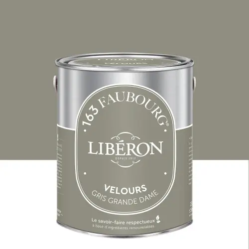 Peinture gris grande dame multisupport 163 faubourg LIBÉRON velours 2.5 l – LIBERON Dernier Modèle