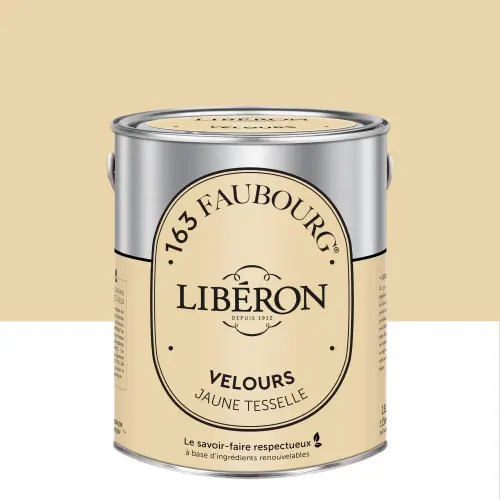 Haute Qualité Peinture jaune tesselle multisupport 163 faubourg LIBÉRON velours 2.5 l - LIBERON