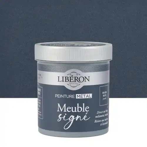 Bon Plan Peinture meuble, boiserie Meuble signé LIBÉRON black blue poudré métallisé 0.5L - LIBERON