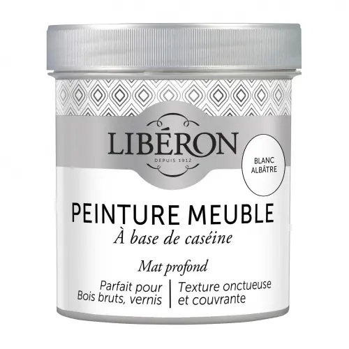 Peinture meuble et boiserie Caséine LIBERON blanc albâtre mat 0.5 l - LIBERON Quantité Limitée