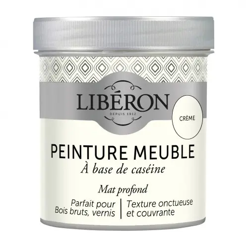 Peinture meuble et boiserie Caséine LIBERON crème mat 0.5 l - LIBERON Réduction