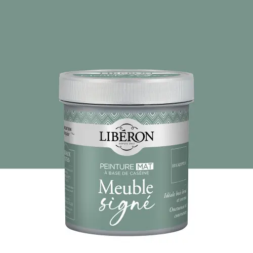 Peinture meuble et boiserie Caséine, meuble signé LIBÉRON eucalyptus mat 0.5L - LIBERON Expédition Rapide