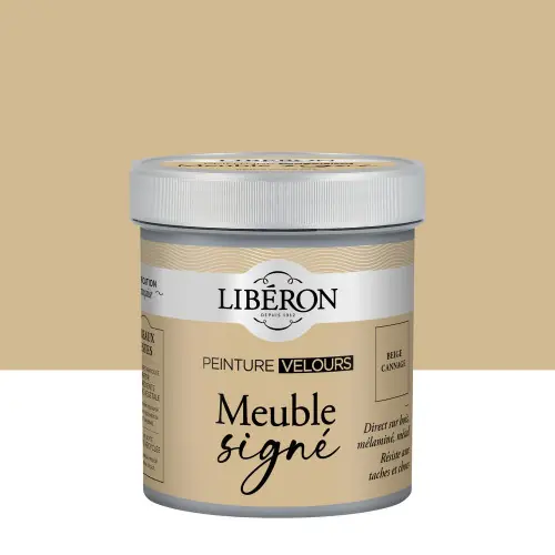 Certifié Peinture meuble et boiserie Meuble signé LIBÉRON beige cannage velours 0.5L - LIBERON