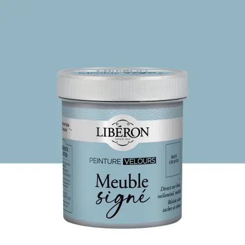 Peinture meuble et boiserie Meuble signé LIBÉRON bleu céleste velours 0.5L - LIBERON Dernier Modèle