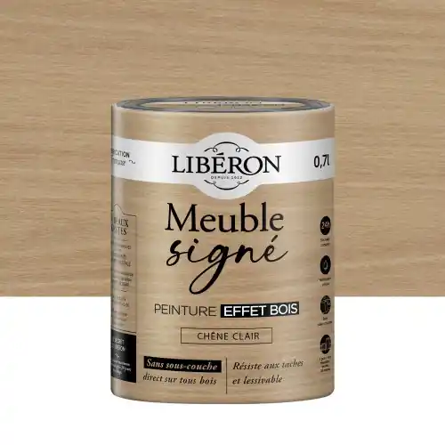 Meilleure Vente Peinture meuble et boiserie Meuble signé LIBÉRON chêne clair 0.7L - LIBERON