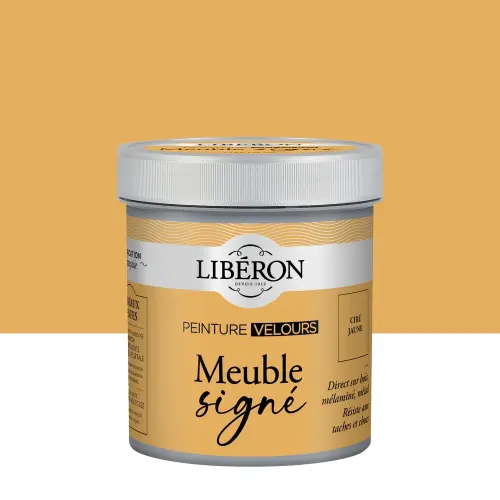Acheter Direct Peinture meuble et boiserie Meuble signé LIBÉRON ciré jaune velours 0.5L – LIBERON