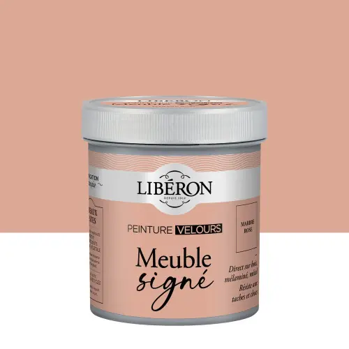 Meilleure Vente Peinture meuble et boiserie Meuble signé LIBÉRON marbre rose velours 0.5L - LIBERON