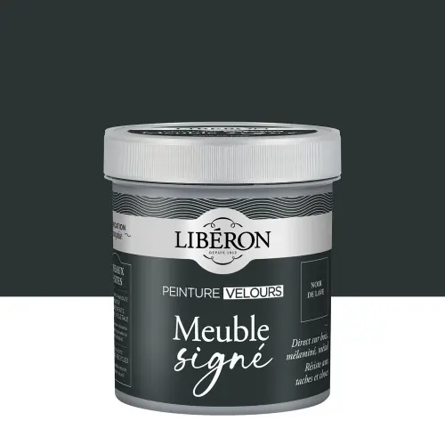 Promotion Peinture meuble et boiserie Meuble signé LIBÉRON noir de lave velours 0.5L - LIBERON