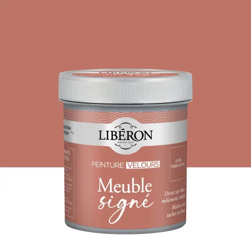 Meilleur Prix Peinture meuble et boiserie Meuble signé LIBÉRON ocre terracotta velours 0.5L - LIBERON