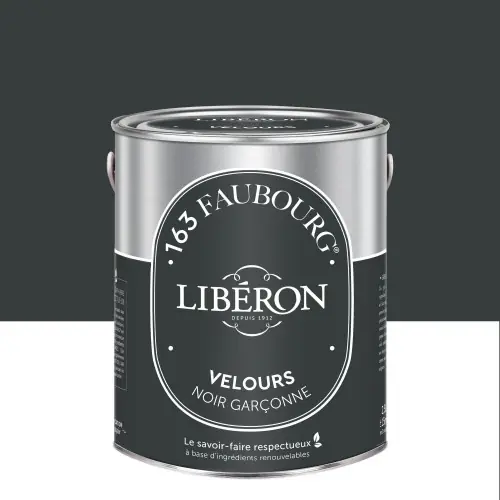 Peinture noir garçonne multisupport 163 faubourg LIBÉRON velours 2.5 l - LIBERON Paiement Sécurisé