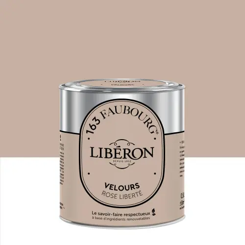 Peinture rose liberté multisupport 163 faubourg LIBÉRON velours 0.5 l - LIBERON Nouvelle Collection