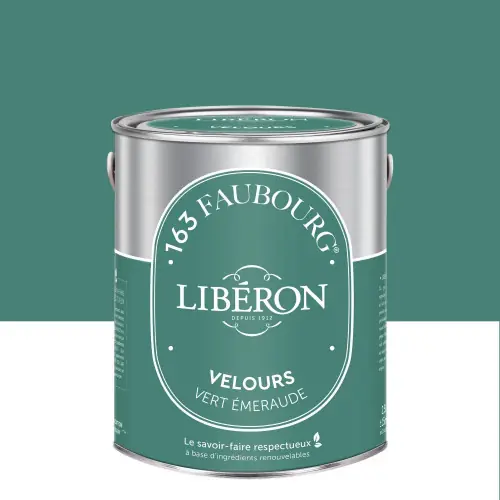 Achat Immédiat Peinture vert emeraude multisupport 163 faubourg LIBÉRON velours 2.5 l – LIBERON