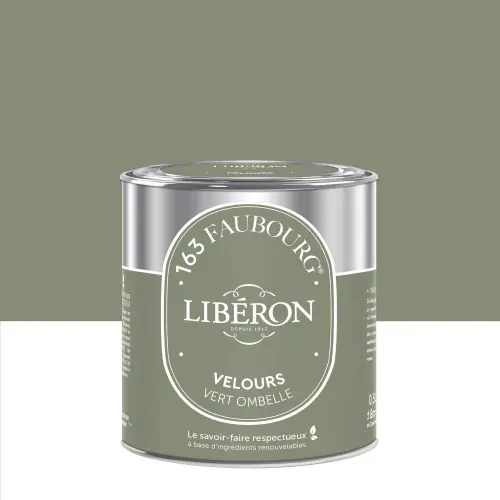 Usine Directe Peinture vert ombelle multisupport 163 faubourg LIBÉRON velours 0.5 l - LIBERON