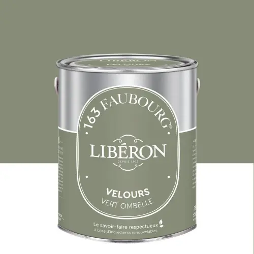 Haute Qualité Peinture vert ombelle multisupport 163 faubourg LIBÉRON velours 2.5 l - LIBERON