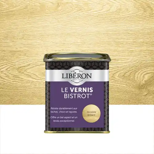 Satisfait Ou Remboursé Vernis meuble et objet Bistrot® LIBERON, incolore brillant, 0.25l - LIBERON