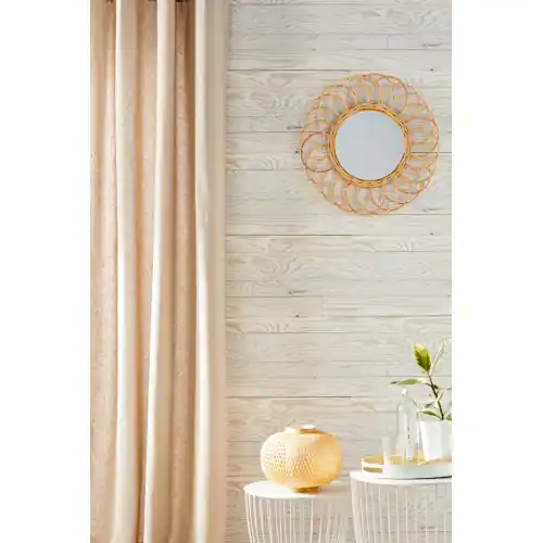 Prix Réduit Rideau tamisant, Metis naturel l.135 x H.260 cm LINDER – LINDER