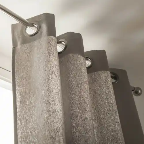 Rideau tamisant, Metis taupe l.135 x H.260 cm LINDER – LINDER Dernier Modèle