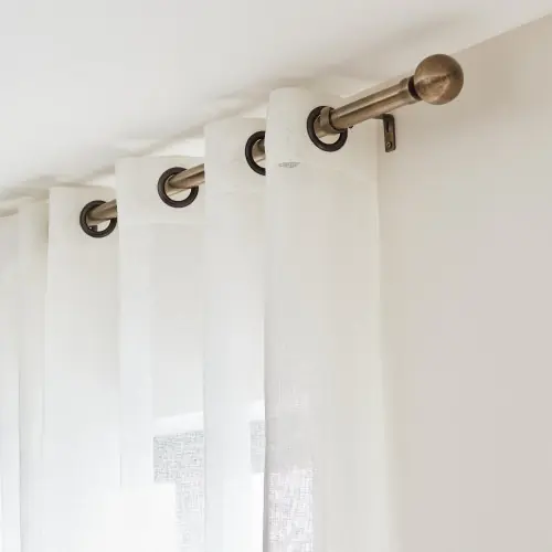 Promotion Voilage tamisant Kaolin, l.300 x H.250 cm, blanc écru - LINDER