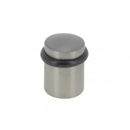 Promotion Saisonnière Butée de porte à fixer au sol CHRISLIGNE alu anthracite, L.3.4 x H.4 x l.3.4 cm - LINEA BERTOMANI