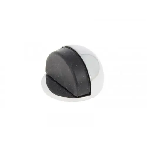 Butée de porte à fixer au sol CHRISLIGNE alu chromé, L.4 x H.3 x l.4 cm – LINEA BERTOMANI Must-Have
