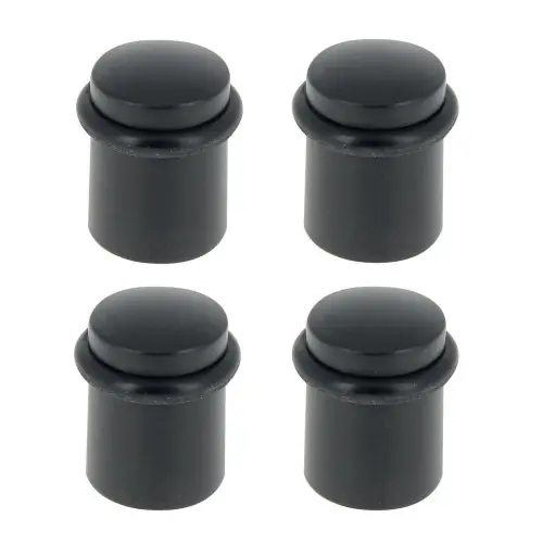 Butée de porte à fixer au sol CHRISLIGNE alu mat noir, L.3.4 x H.4 x l.3.4 cm - LINEA BERTOMANI Nouvel Arrivage