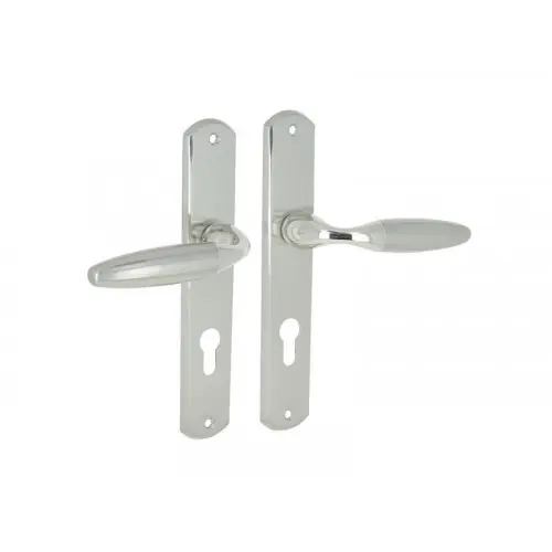 Lot de 2 poignées porte Iena a cylindre LINEA BERTOMANI, entraxe 195 mm, nickel satine – LINEA BERTOMANI Satisfait Ou Remboursé