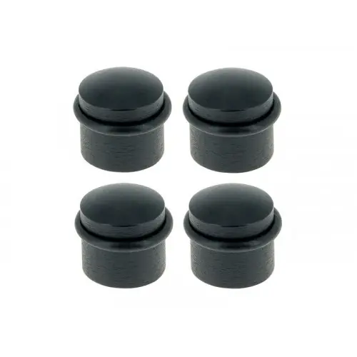Lot de 4 butées de porte de sol LINEA BERTOMANI Bu310x4/101e bois noir Diam.3.5 x H.3.5 cm - LINEA BERTOMANI Nouvelle Collection
