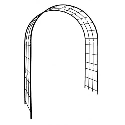 Arche de jardin – modèle Treillage – tube avec pieds carré 20cm – 180x50x250cm anthracite – Louis Moulin Seulement Aujourd&rsquo;hui