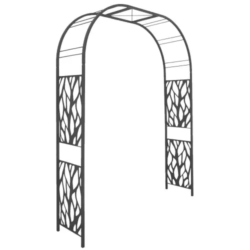 Nouveauté Arche premium tube CAR25 végétal anthracite - 195x50x250 cm - Acier époxy - Louis Moulin