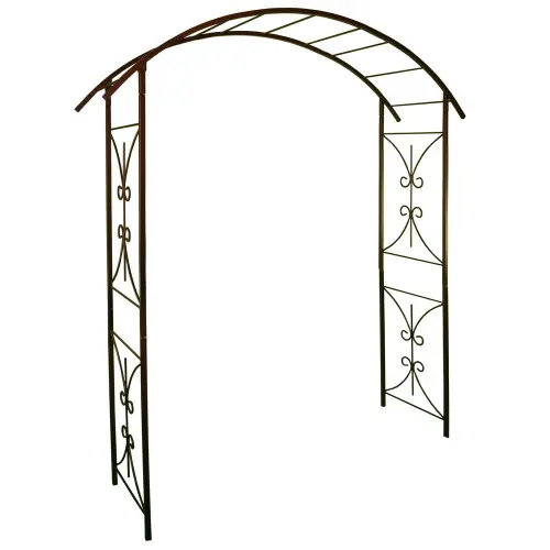 Prix Bas Arche tube CAR20 pont fer vieilli - 180x50x220 cm - Acier époxy - Louis Moulin
