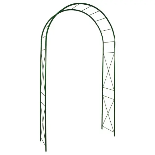 Arche tube ROND20 losange vert sapin - 130x40x250 cm - Acier époxy - Louis Moulin Offre Exclusive
