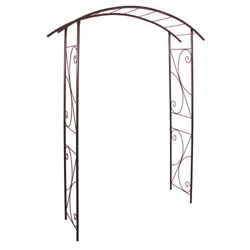 Bon Marché Arche tube ROND20 pont fer vieilli - 148x40x207 cm - Acier époxy - Louis Moulin