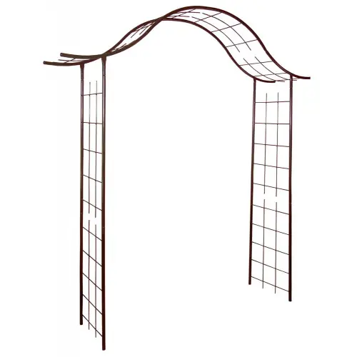 Prix Réduit Arche tube ROND20 portique fer vieilli – 200x40x250 cm – Acier époxy – Louis Moulin