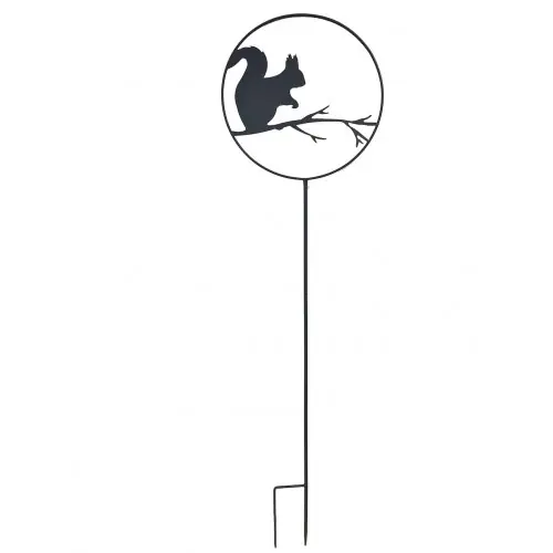 Déco de jardin à piquer en forme d‘ecureuil – 35×122,5cm – anthracite – Louis Moulin Acheter En Ligne