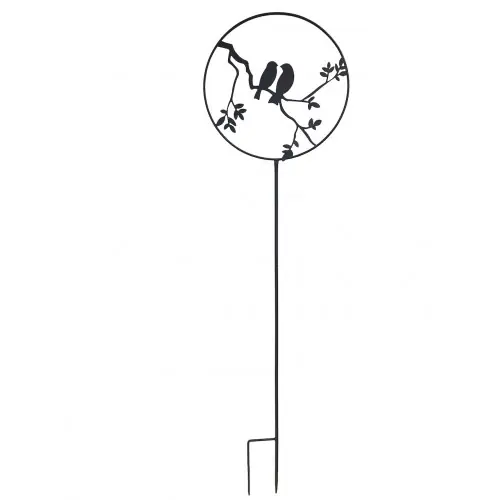 Déco de jardin à piquer en forme d‘oiseaux - 35x122,5cm - Anthracite - Louis Moulin Petit Prix