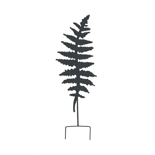 Prix Réduit Déco en métal à planter Fougère - 25x70 cm - anthracite - Louis Moulin