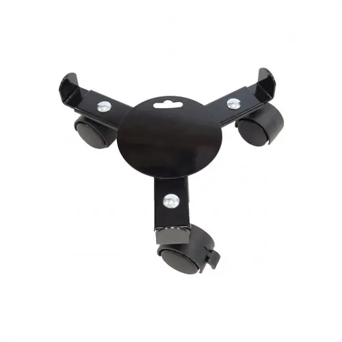 Essentis roule plante extensible 27-37 cm noir – 3 roulettes avec frein – charge 75 kg – Louis Moulin Nouvelle Collection