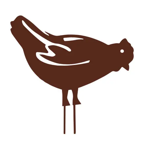 Figurine à piquer poule fer vieilli – 28×39 cm – Acier époxy – Louis Moulin Meilleur Prix