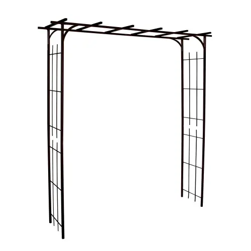 Retour Gratuit Pergola tube CAR20 fer vieilli - 187x40x198 cm - Acier époxy - Louis Moulin