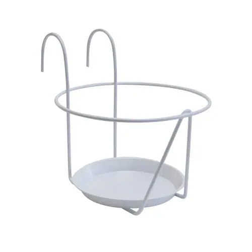 Satisfait Ou Remboursé Porte-pots soucoupe crochet - 20-22 cm - blanc - Louis Moulin