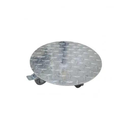 Roule plante aluminium Ø 30 cm - 4 roulettes dont 1 frein - charge 130 kg - Louis Moulin Certifié