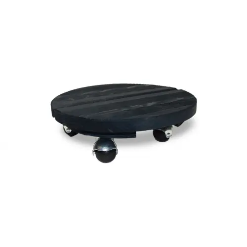 Promotion Roule plante BOIS rond anthracite - 30 cm - Bois - Louis Moulin