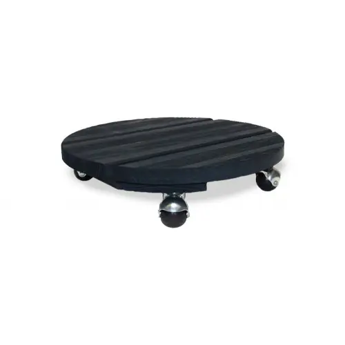 Promotion Saisonnière Roule plante BOIS rond anthracite - 37,5 cm - Bois - Louis Moulin