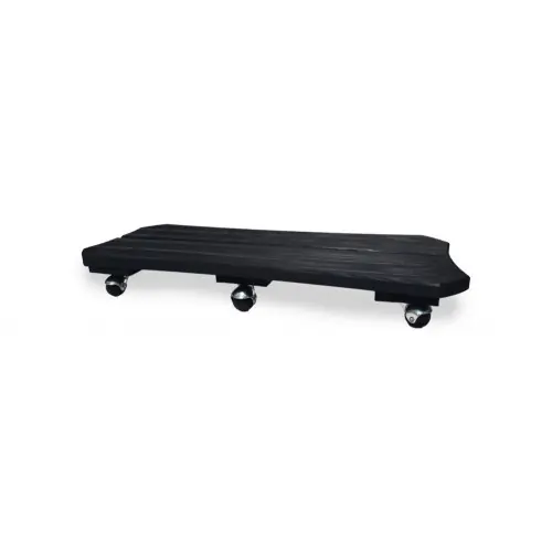 Pas Cher Roule plante Bois spécial bac anthracite - 30x70 cm - Bois - Louis Moulin